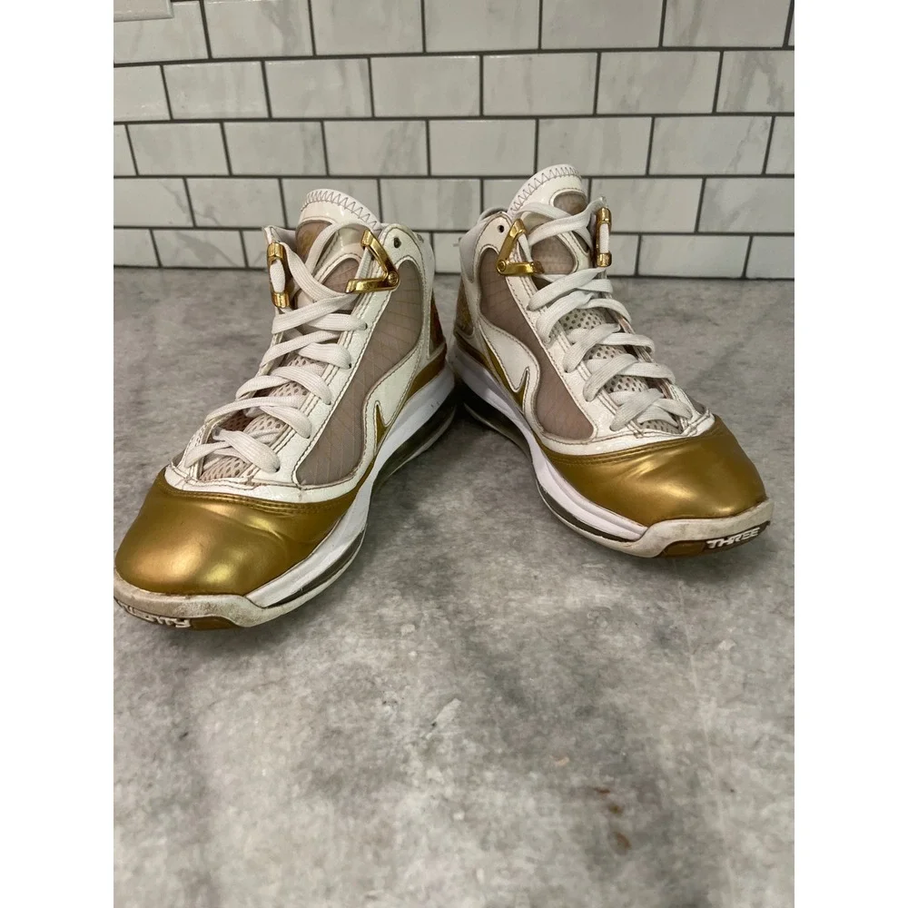 Nike Basketball Shoe Kids 4.5Y Gold LeBron 7 Retro China Moon CK0719-100